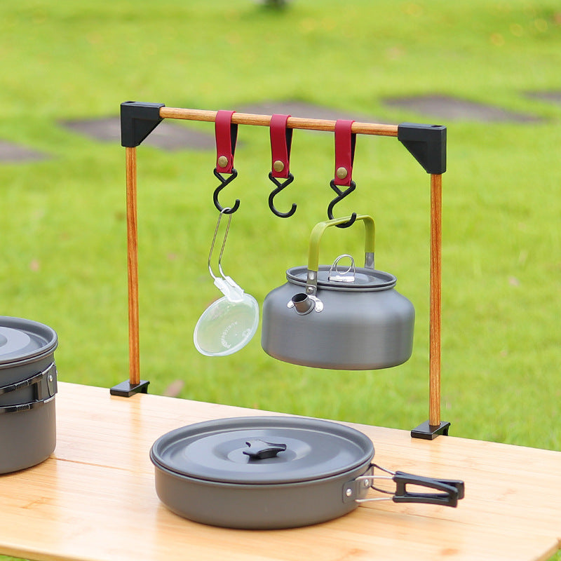 Outdoor Adjustable Camping Rack for Hanging Pot Stove Cookware