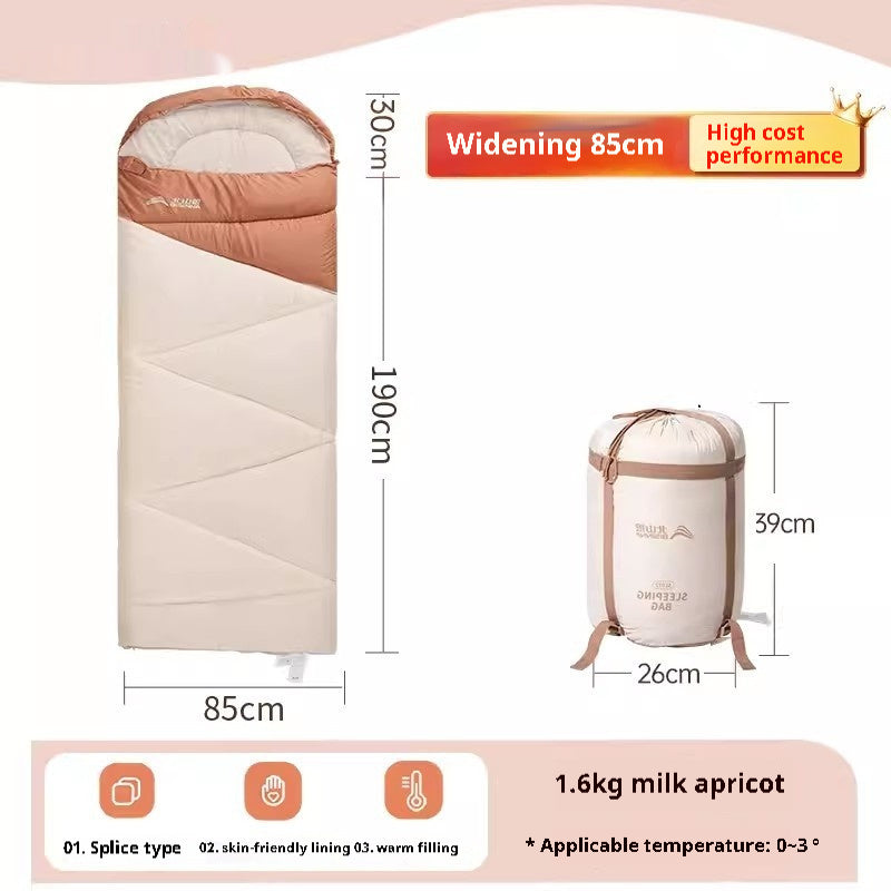 Thickened Outdoor Camping Sleeping Bag for Cold Weather