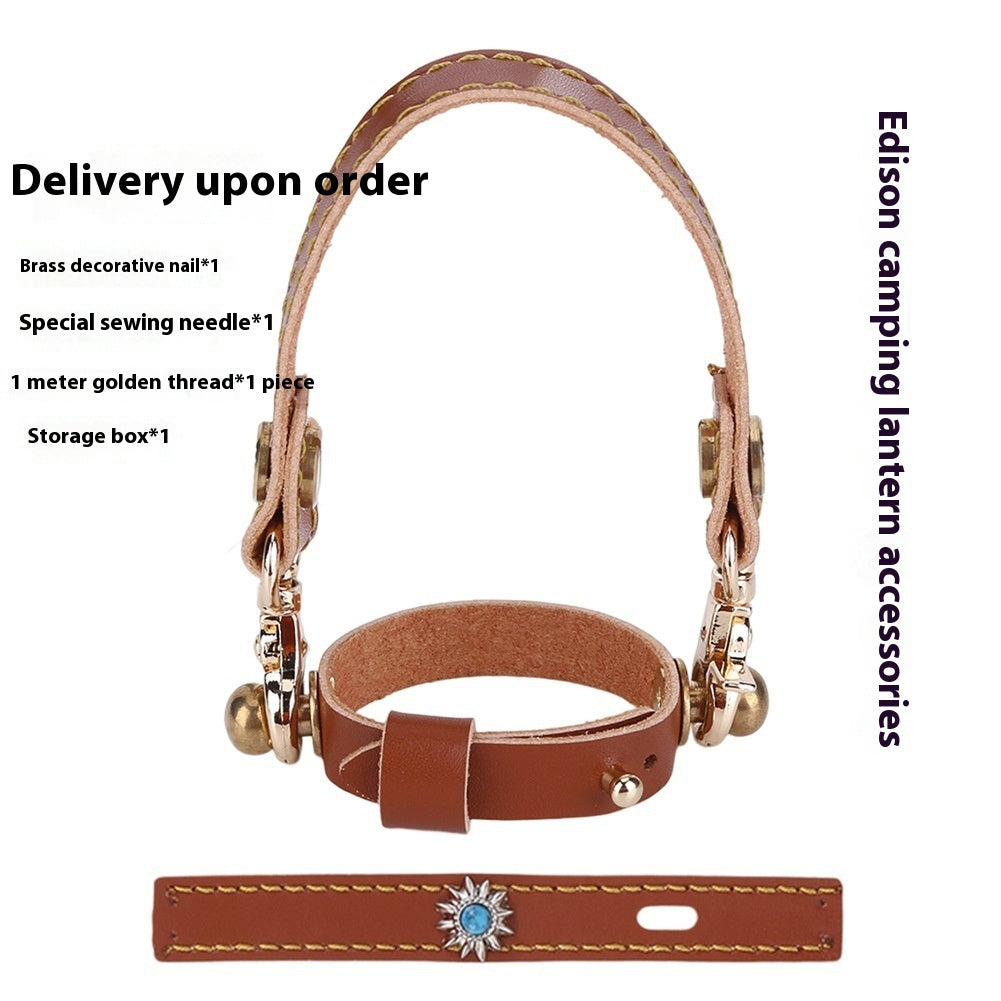 Camping Lantern Set 3 Piece with Leather Hang Rope for Beibang Edison