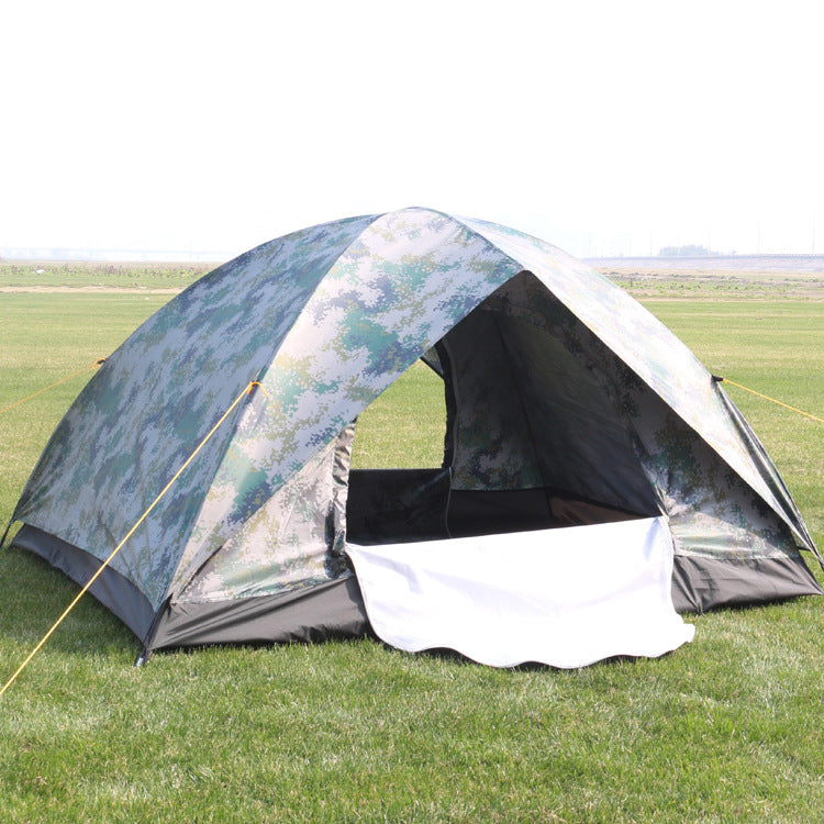Outdoor Travel Tent for 3-4 People Camouflage Camping