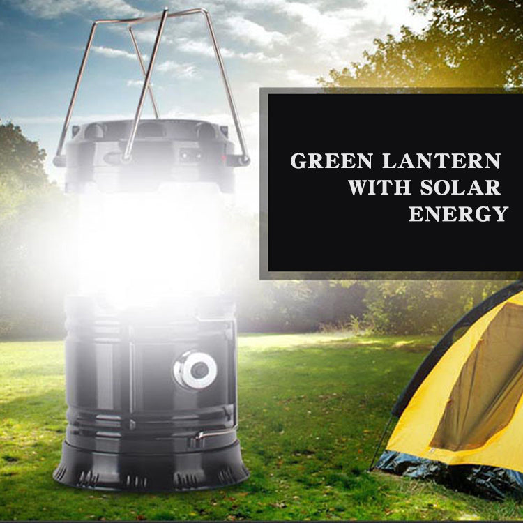 Solar Charging Multifunctional Telescopic Camping Lantern for Outdoors