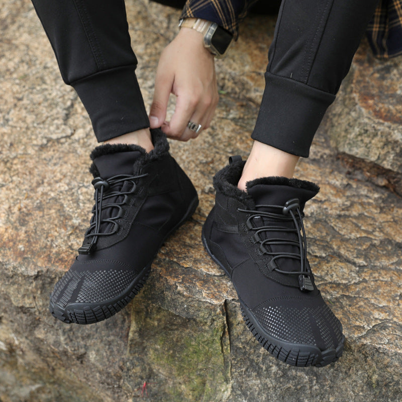 Winter Outdoor Sports Fleece Lined Non Slip Waterproof Hiking Shoes