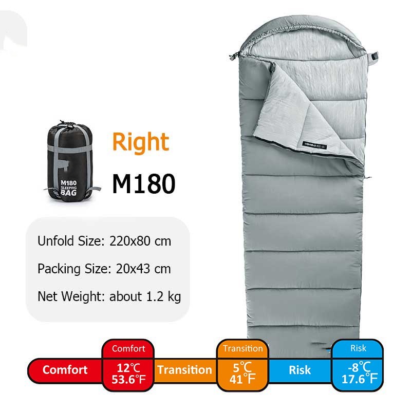 Spliceable Double Camping Sleeping Bag Portable Washable Cotton