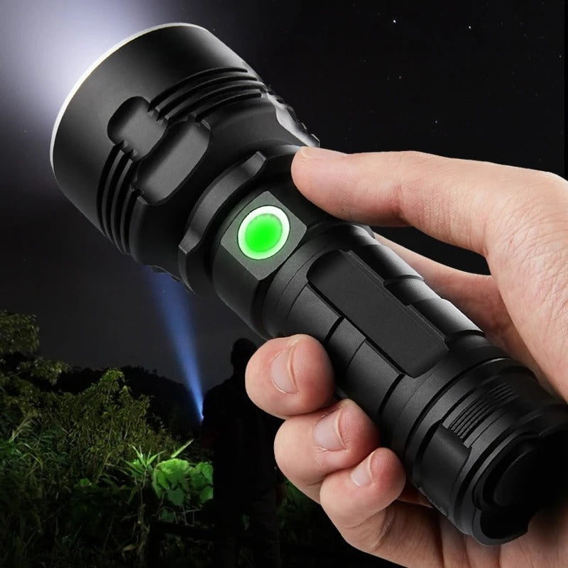 Rechargeable Super Bright LED Outdoor Focusing Flashlight