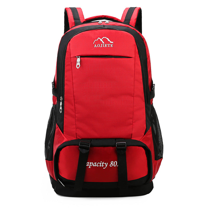 Mens 60L Large Capacity Double Shoulder Hiking Travel Backpack