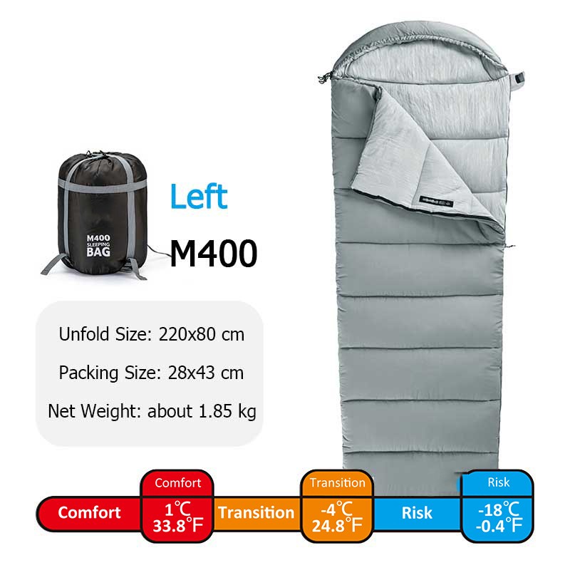 Spliceable Double Camping Sleeping Bag Portable Washable Cotton