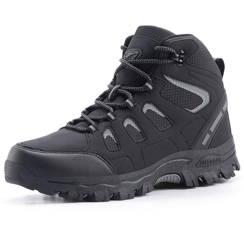Couples High Top Breathable Waterproof Non Slip Camping Shoes