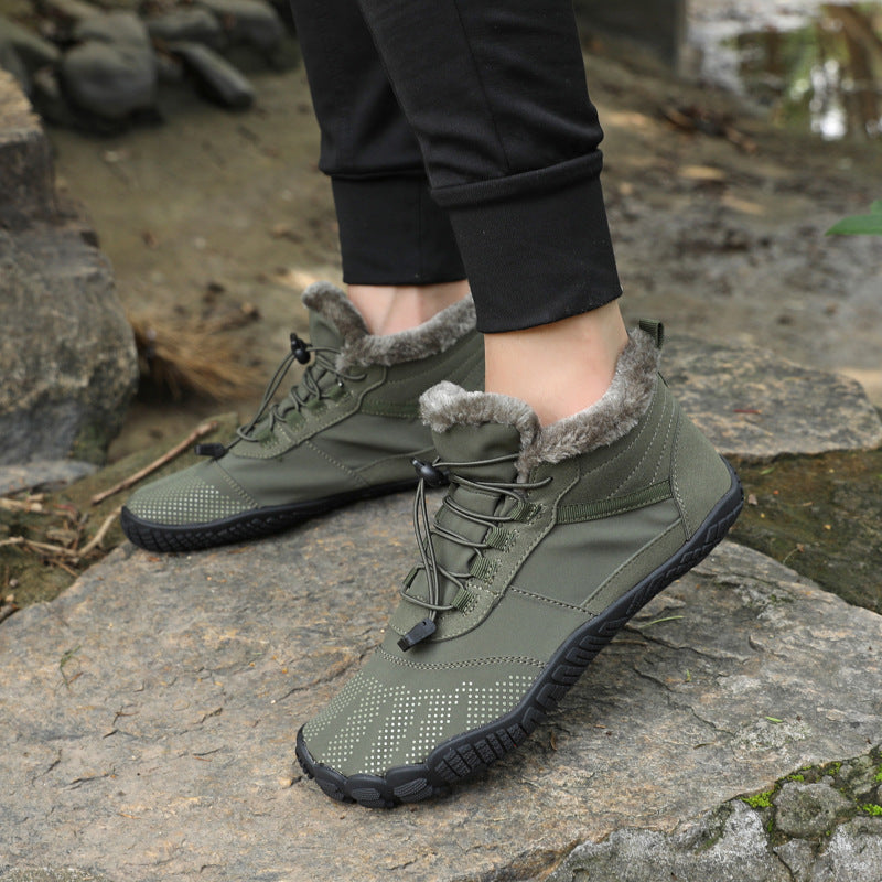 Winter Outdoor Sports Fleece Lined Non Slip Waterproof Hiking Shoes