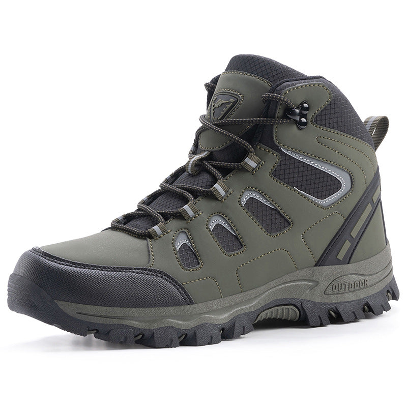 Couples High Top Breathable Waterproof Non Slip Camping Shoes