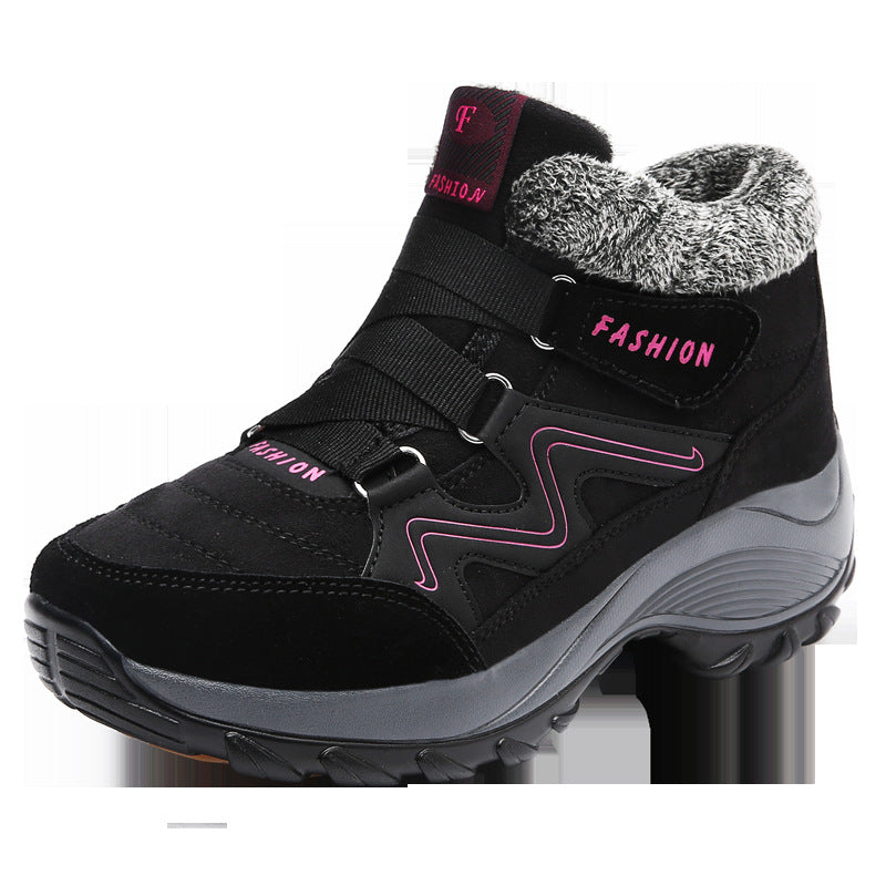 Womens Leather Non Slip Waterproof Hiking Trekking Camping Shoes