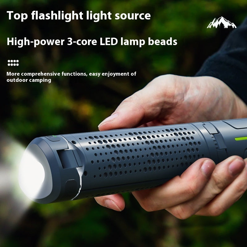 Multifunctional Rechargeable Three-leaf Bracket Camping Lantern