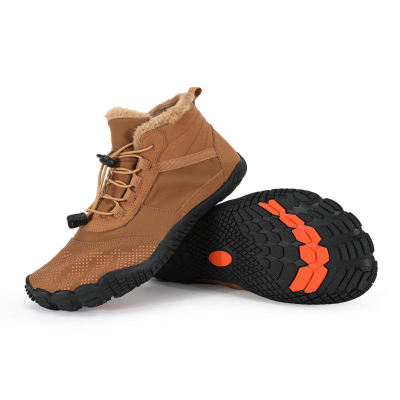 Winter Outdoor Sports Fleece Lined Non Slip Waterproof Hiking Shoes