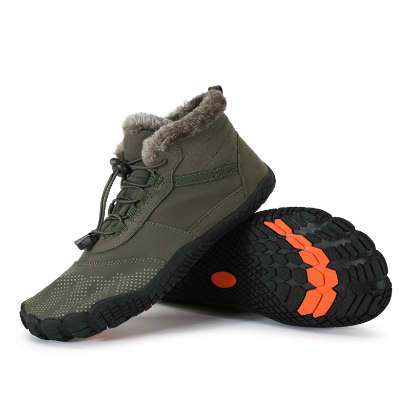 Winter Outdoor Sports Fleece Lined Non Slip Waterproof Hiking Shoes