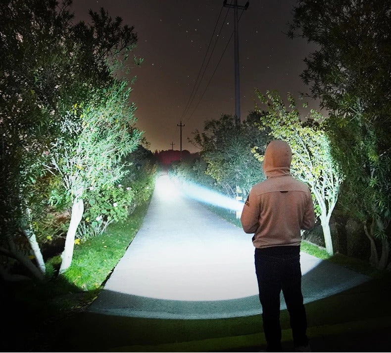 Rechargeable Super Bright LED Outdoor Focusing Flashlight