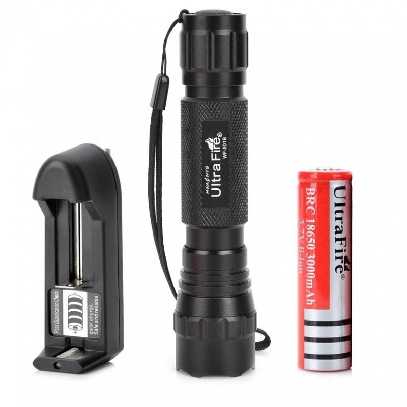 LED Strong Light Outdoor Rechargeable Long Range Flashlight