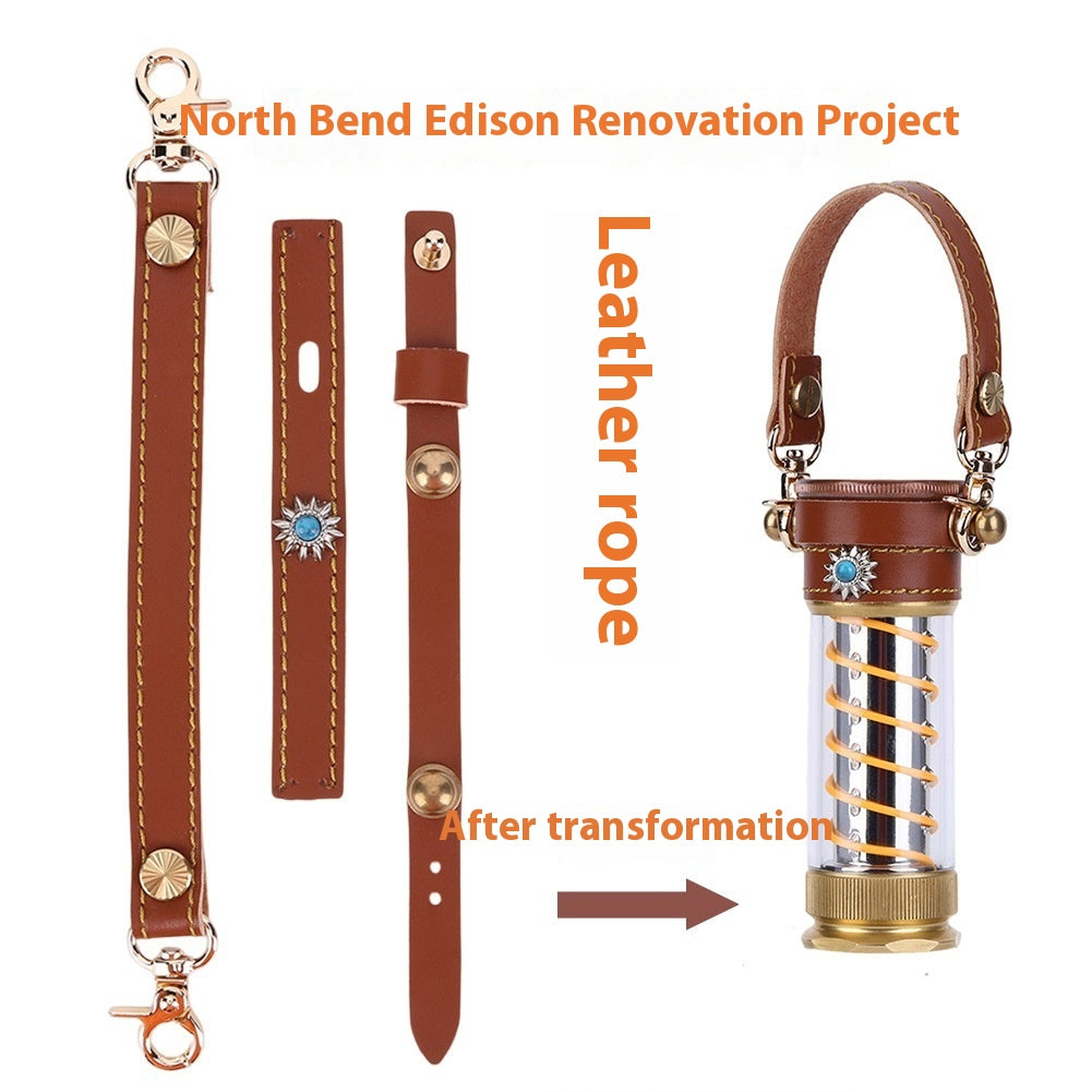 Camping Lantern Set 3 Piece with Leather Hang Rope for Beibang Edison