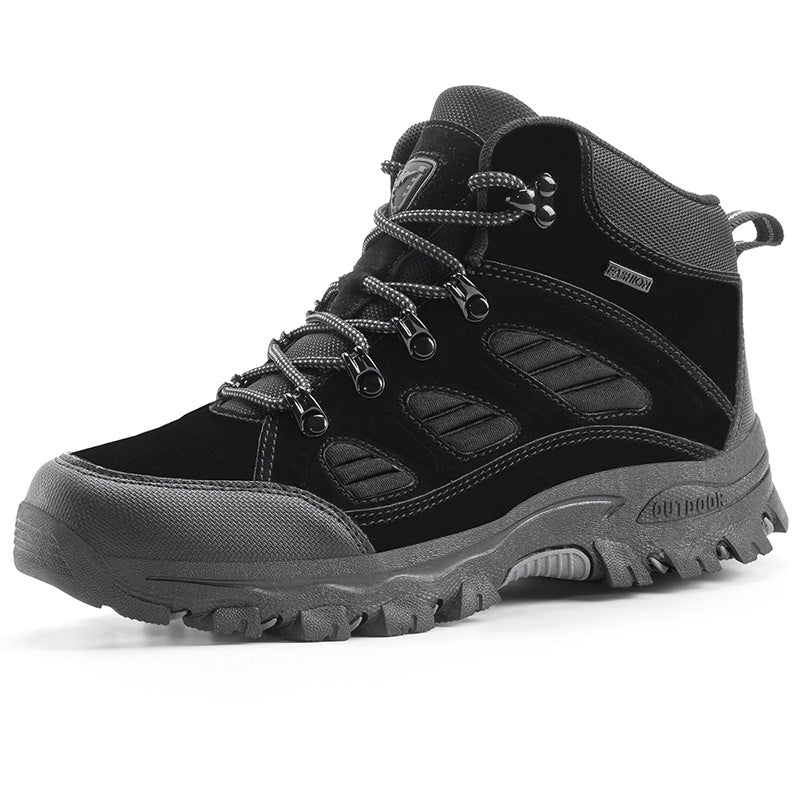 Couples High Top Breathable Waterproof Non Slip Camping Shoes