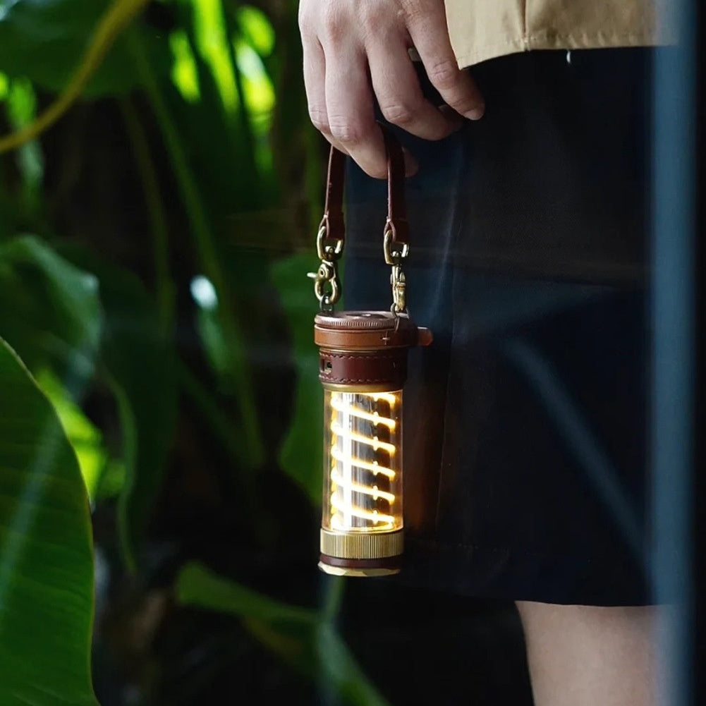 Camping Lantern Set 3 Piece with Leather Hang Rope for Beibang Edison
