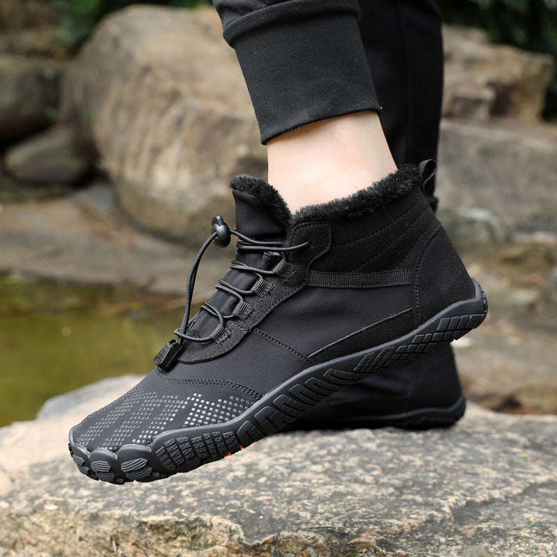 Winter Outdoor Sports Fleece Lined Non Slip Waterproof Hiking Shoes