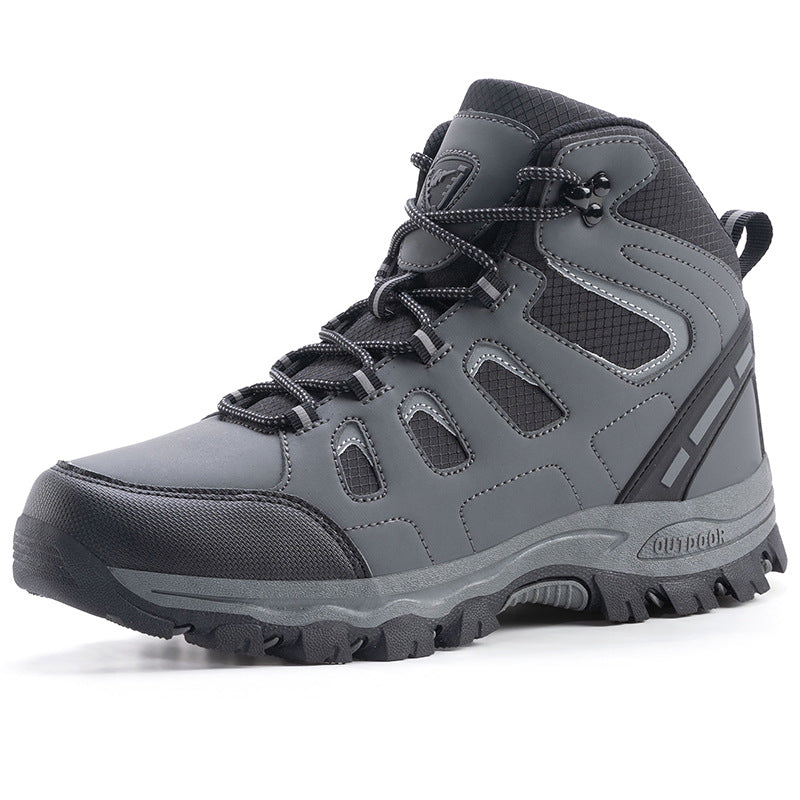 Couples High Top Breathable Waterproof Non Slip Camping Shoes