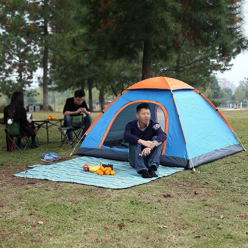 Automatic Double Multi-person Camping Camping Double-door Tent