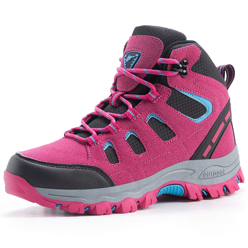 Couples High Top Breathable Waterproof Non Slip Camping Shoes
