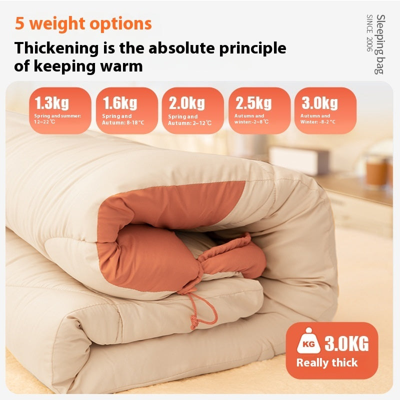 Thickened Outdoor Camping Sleeping Bag for Cold Weather