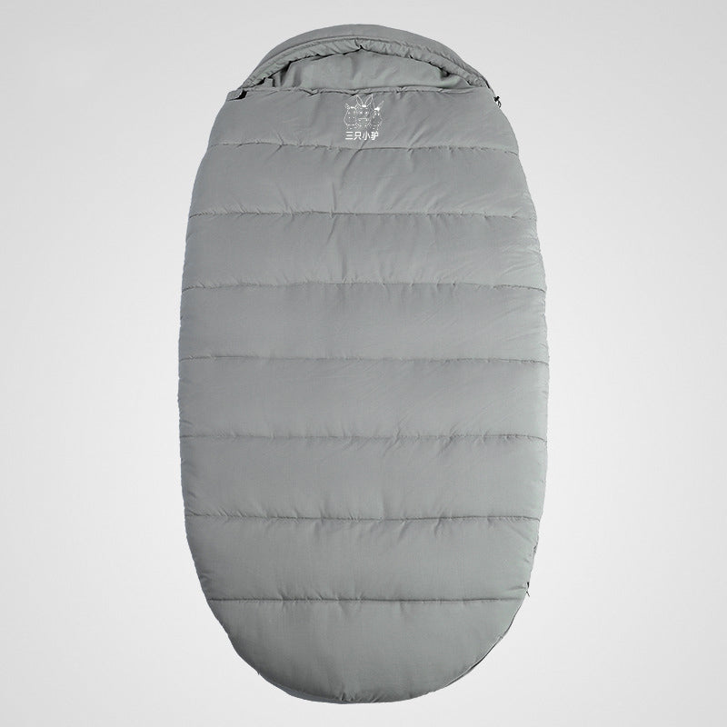 Adult Outdoor Winter Sleeping Bag Thick Cold Protection Single