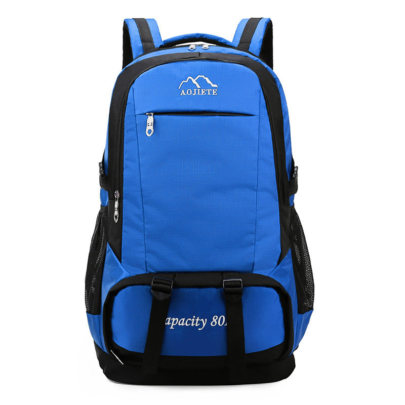 Mens 60L Large Capacity Double Shoulder Hiking Travel Backpack