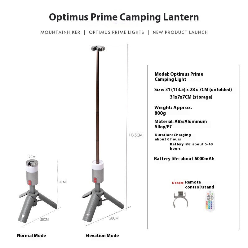 Portable Multi Functional Outdoor Camping Lantern with Aluminum Bracket