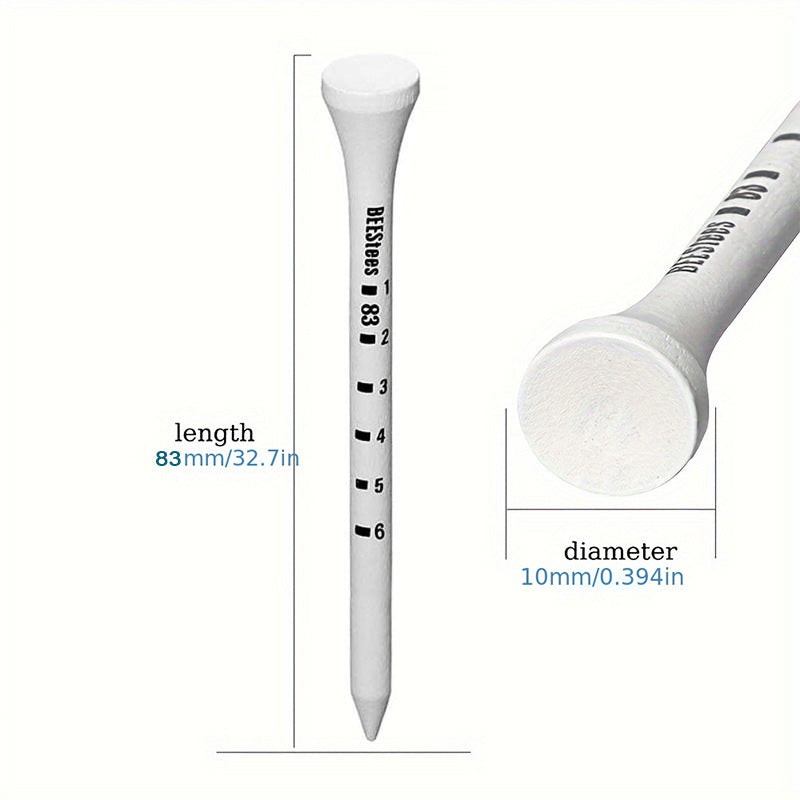 Golf Ball Wooden Tee with Digital Printing Scale