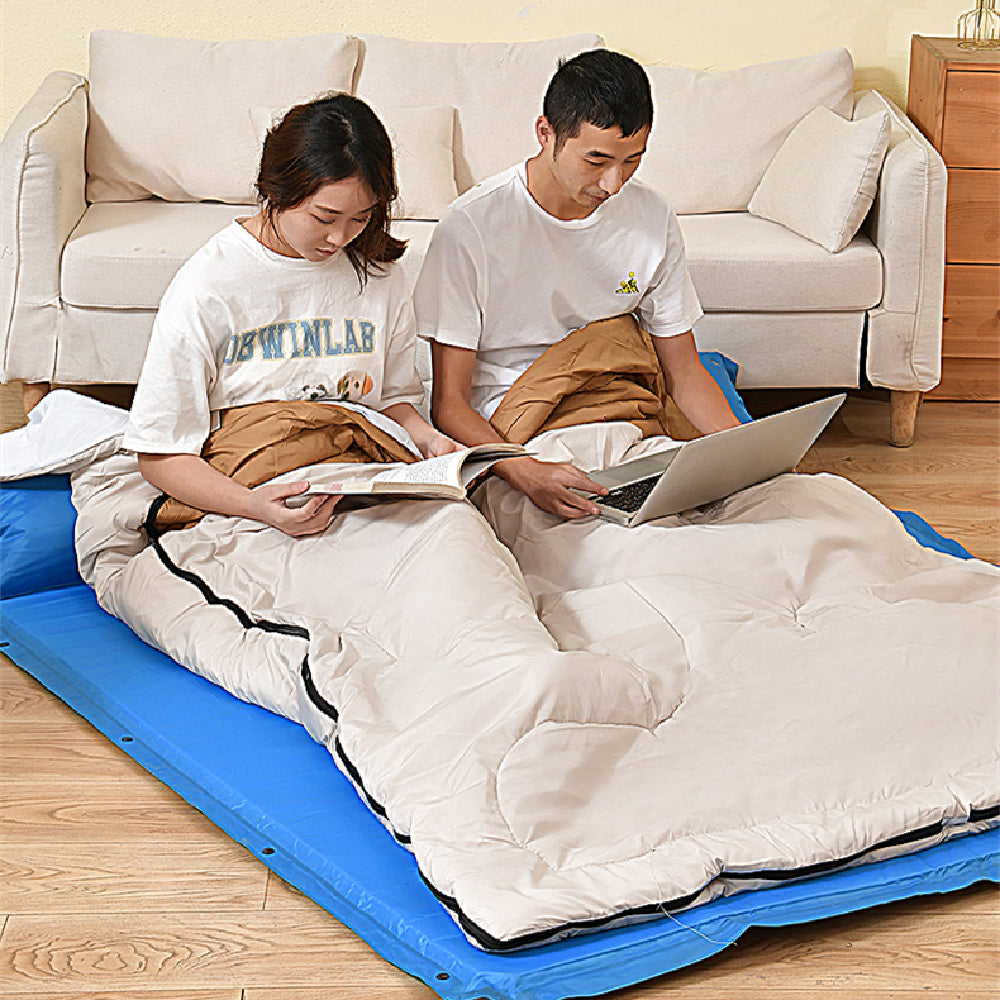 Double Adult Outdoor Camping Sleeping Bag Thick Warm Cold Proof