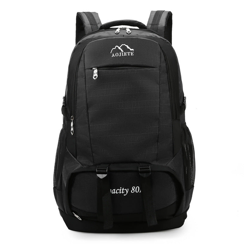 Mens 60L Large Capacity Double Shoulder Hiking Travel Backpack