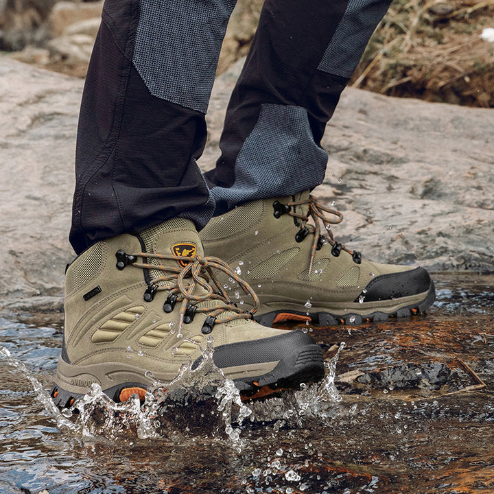 Couples High Top Breathable Waterproof Non Slip Camping Shoes