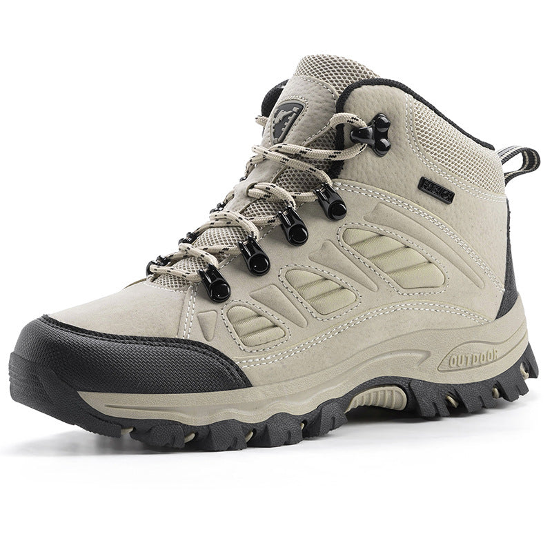 Couples High Top Breathable Waterproof Non Slip Camping Shoes