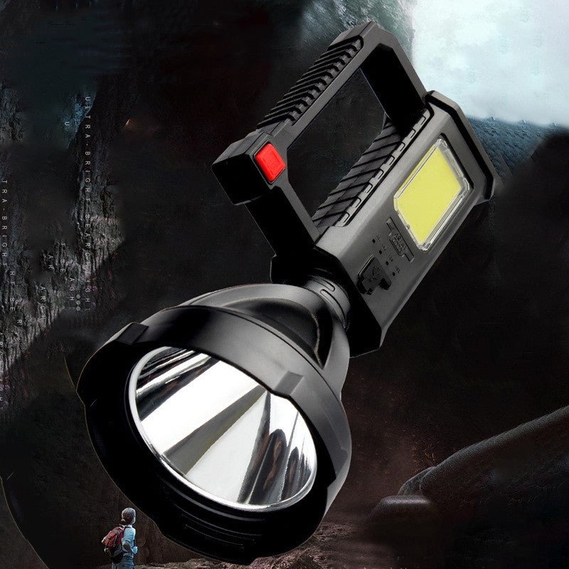 Portable High Power Fishing Flashlight with Bracket for Camping