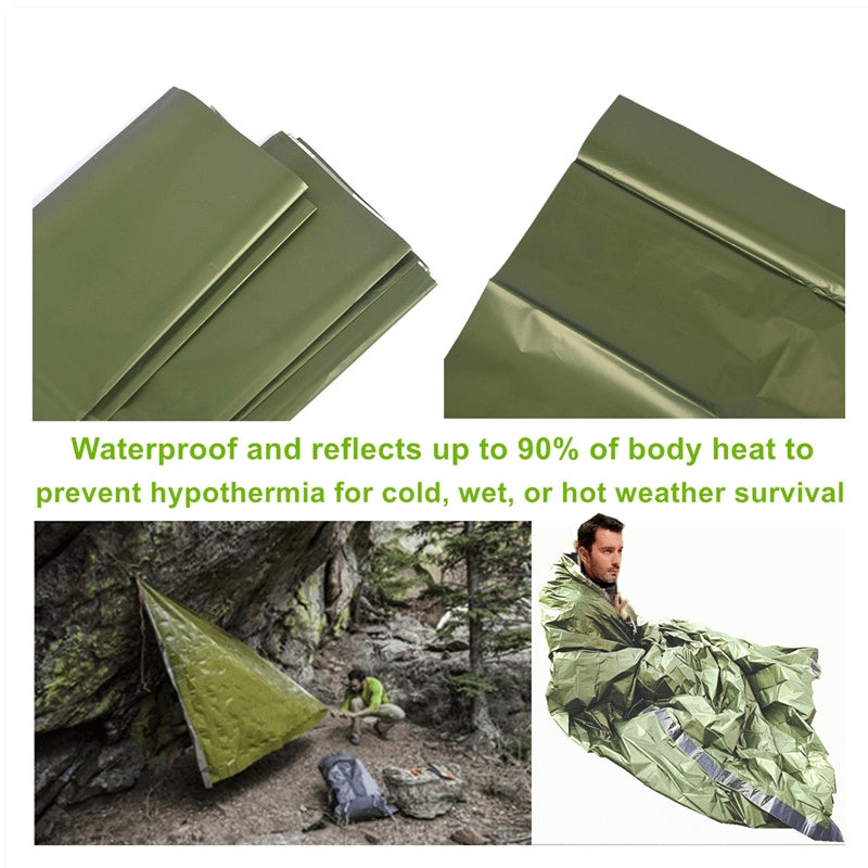 Portable Lightweight Emergency Thermal Sleeping Bag Blanket for Camping