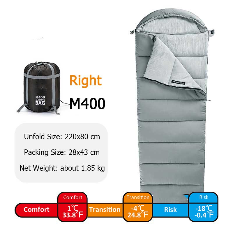 Spliceable Double Camping Sleeping Bag Portable Washable Cotton