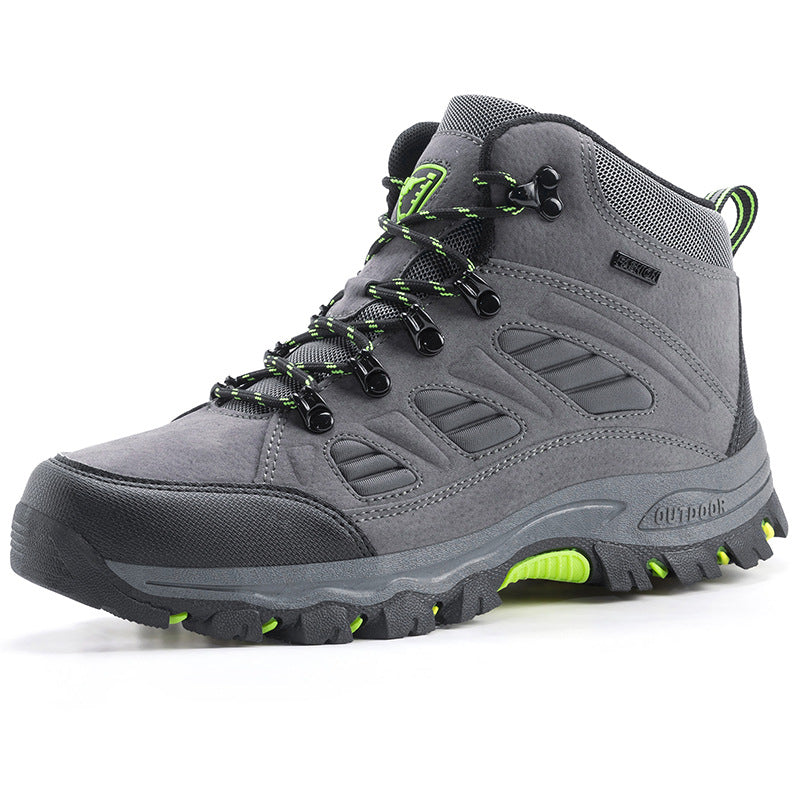 Couples High Top Breathable Waterproof Non Slip Camping Shoes