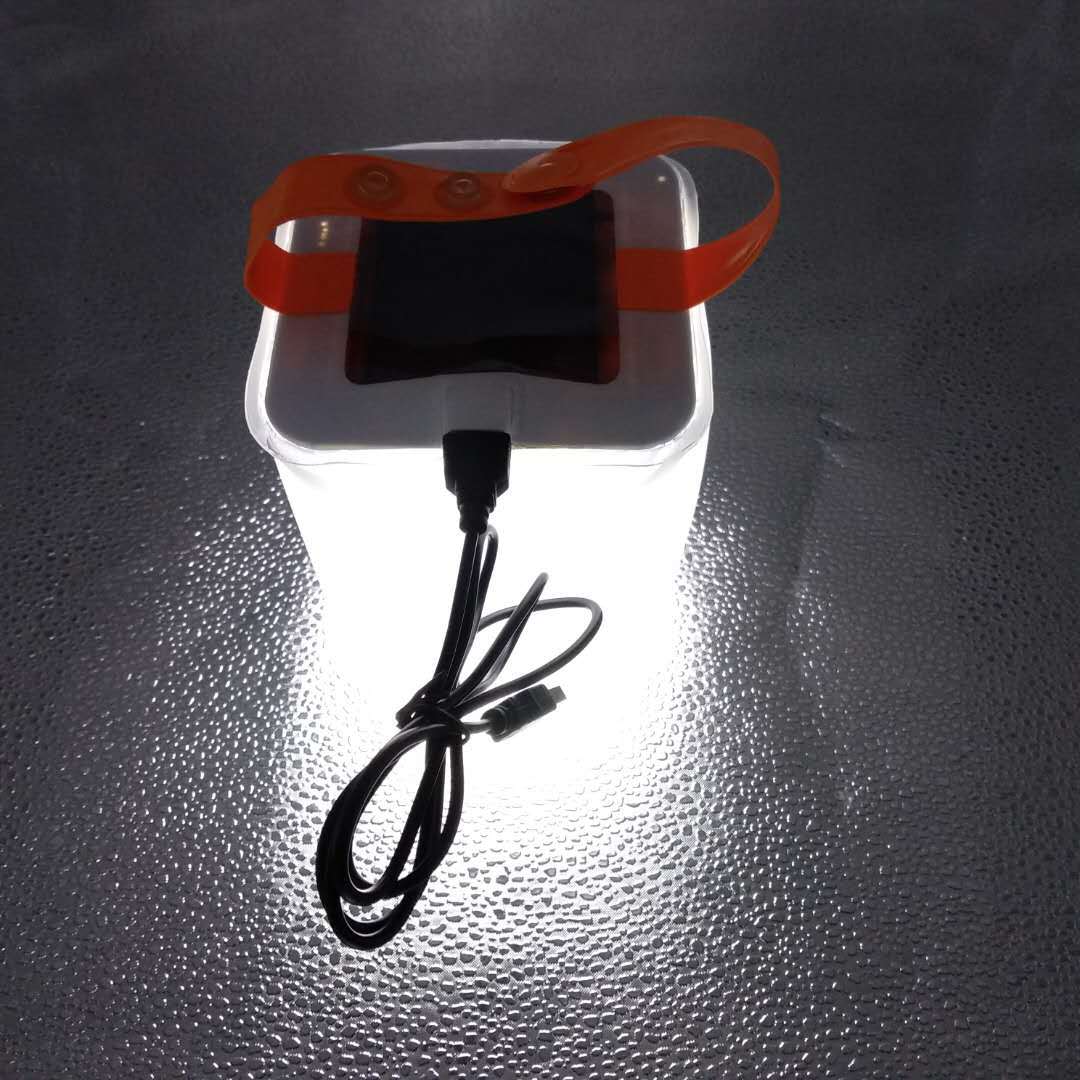 Waterproof Handheld Inflatable Solar LED Camping Lantern Mini Torch