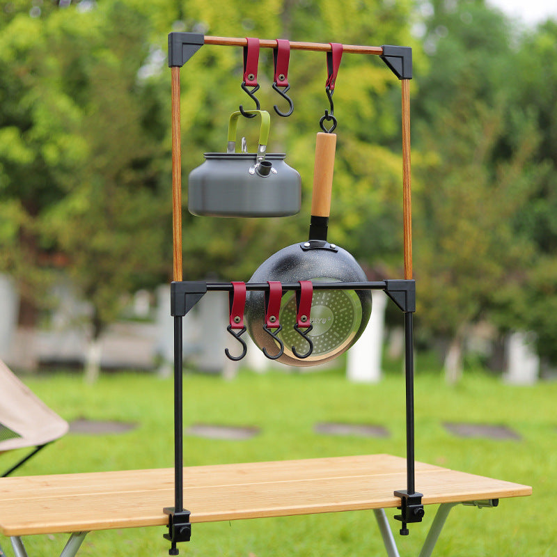 Outdoor Adjustable Camping Rack for Hanging Pot Stove Cookware