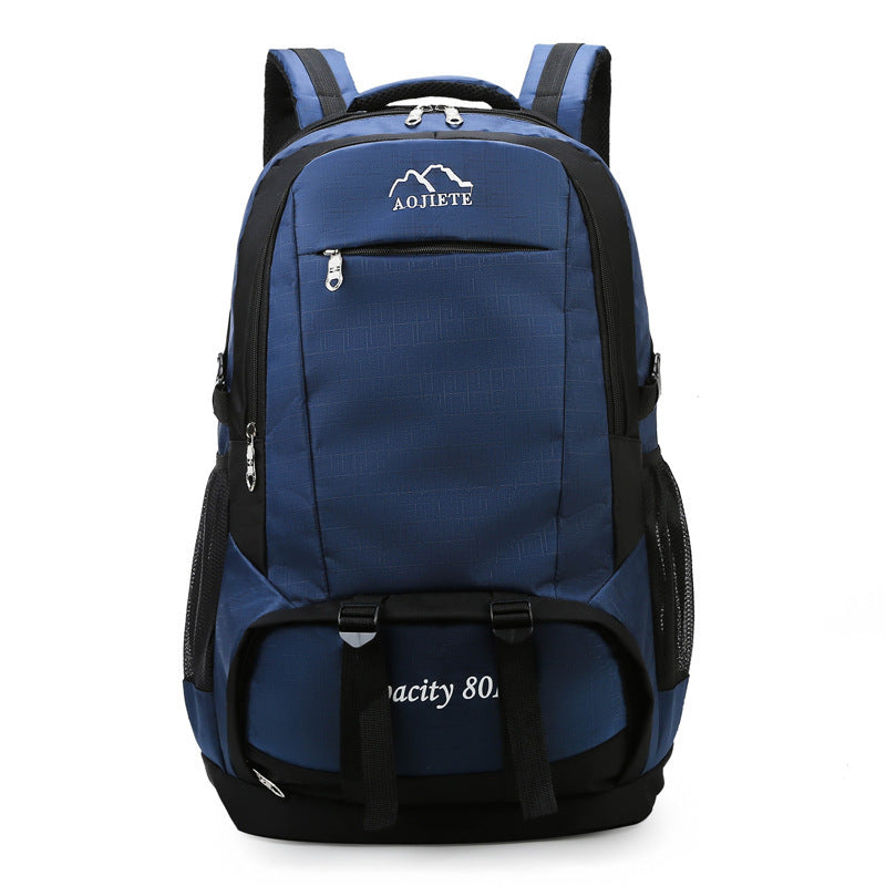 Mens 60L Large Capacity Double Shoulder Hiking Travel Backpack