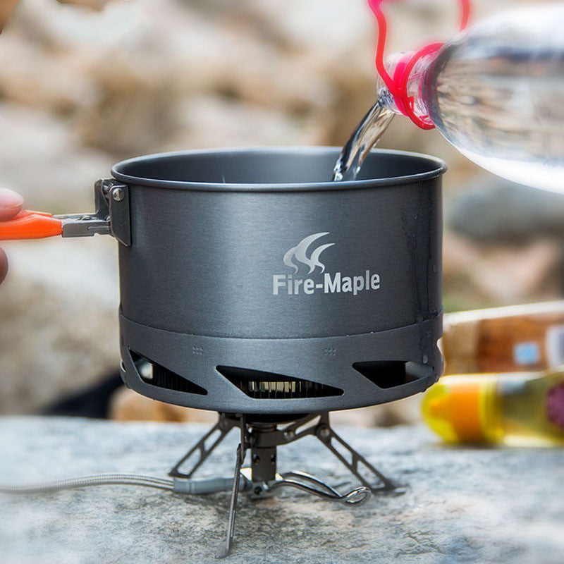 Camping Cookware Set with Utensils Pot Kettle for Hiking Picnic