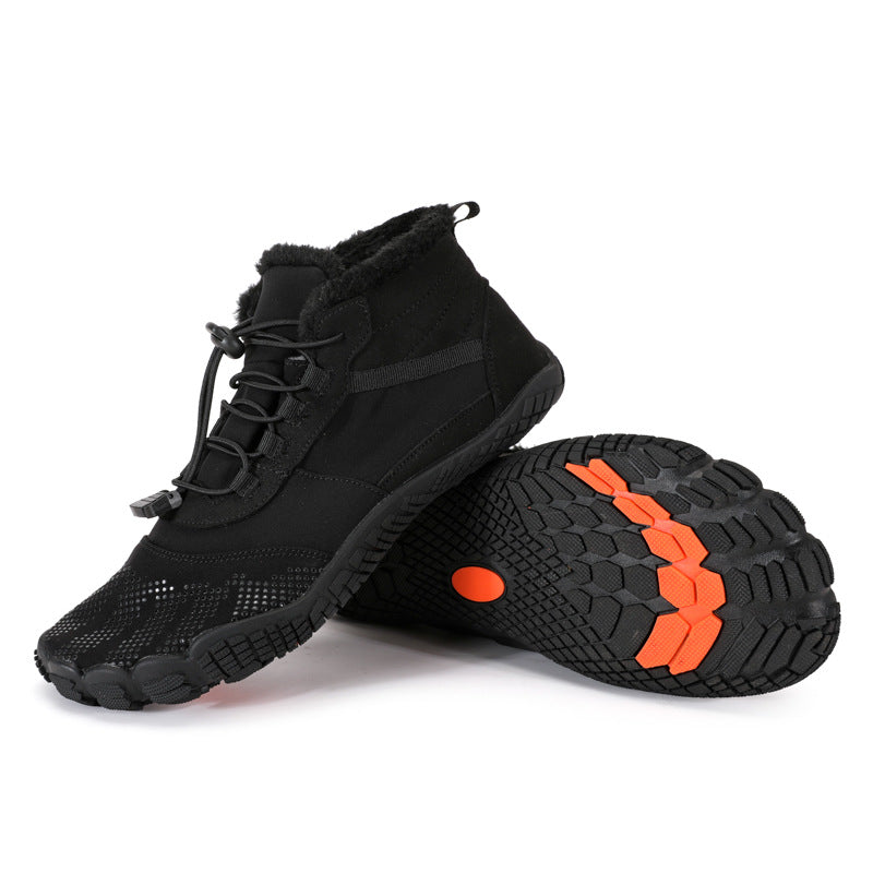 Winter Outdoor Sports Fleece Lined Non Slip Waterproof Hiking Shoes