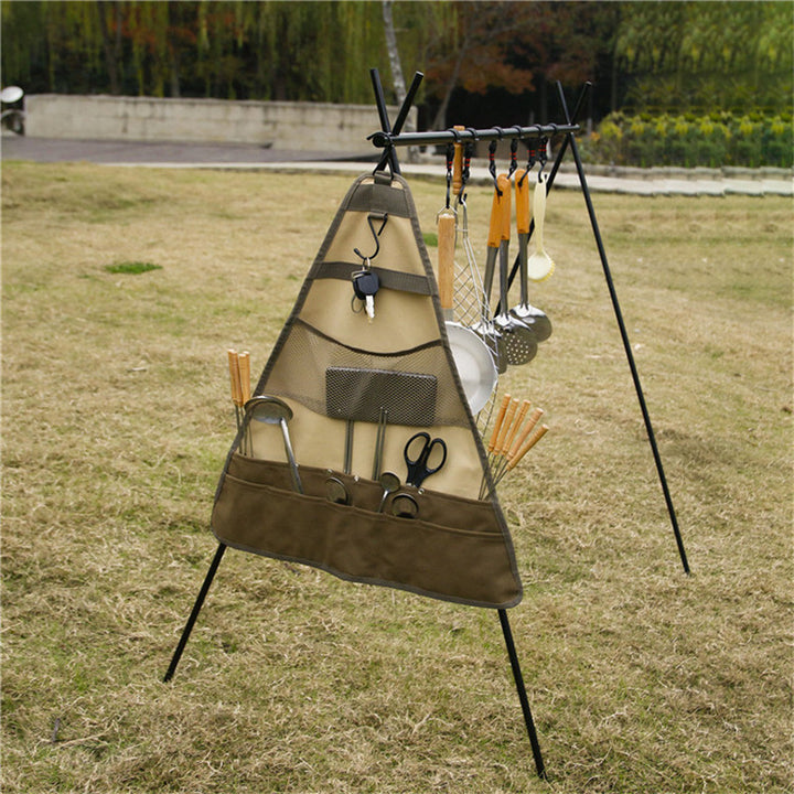 Outdoor Camping Foldable Tableware Set with Spatula Spoon